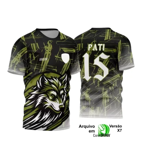 Interclasse Lobo: Camiseta Vetorizada Única