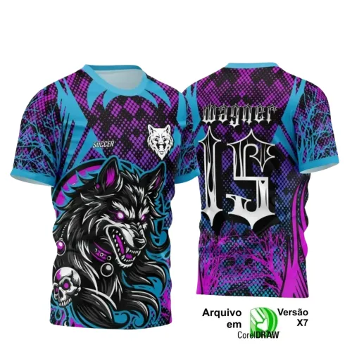 Interclasse Lobo: Camiseta Vetorizada Única