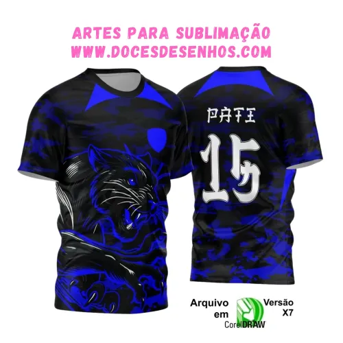Interclasse Pantera: Camiseta Preta Camuflagem 2025 Interclasse Pantera: Camiseta Preta Camuflagem 2025