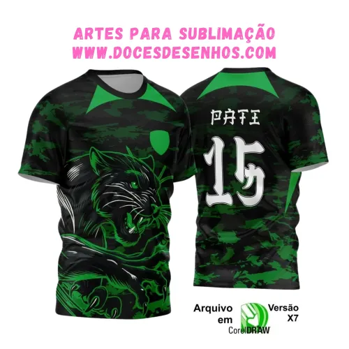 Interclasse Pantera: Camiseta Preta e Verde 2025 Interclasse Pantera: Camiseta Preta e Verde 2025