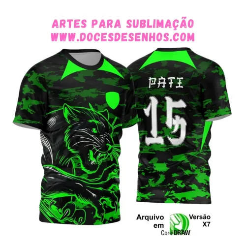 Interclasse Pantera: Camiseta Preta e Verde 2025 Interclasse Pantera: Camiseta Preta e Verde 2025