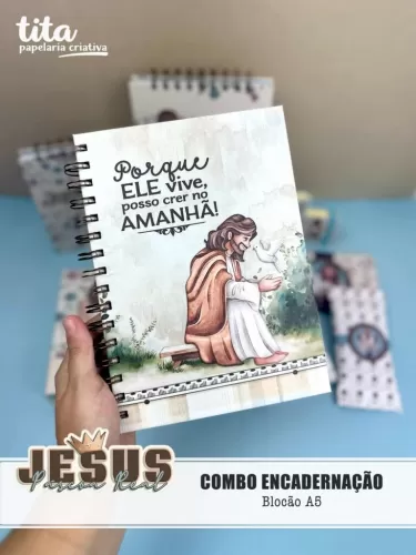 Combo Encadernação (Tita) Jesus Páscoa Real  