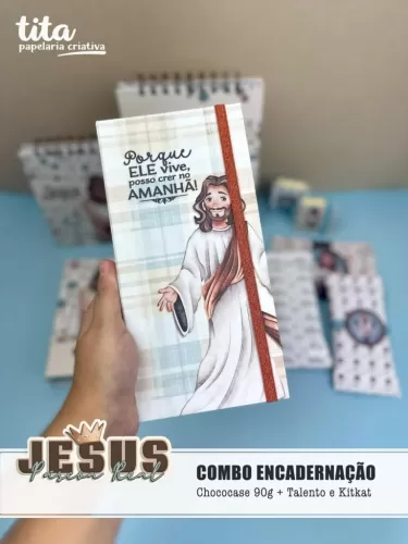 Combo Encadernação (Tita) Jesus Páscoa Real  