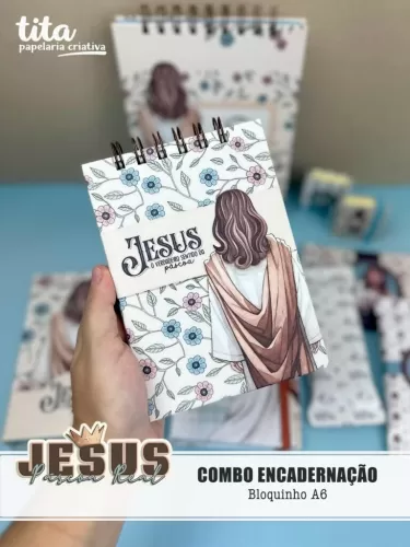 Combo Encadernação (Tita) Jesus Páscoa Real  