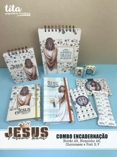 Combo Encadernação (Tita) Jesus Páscoa Real  