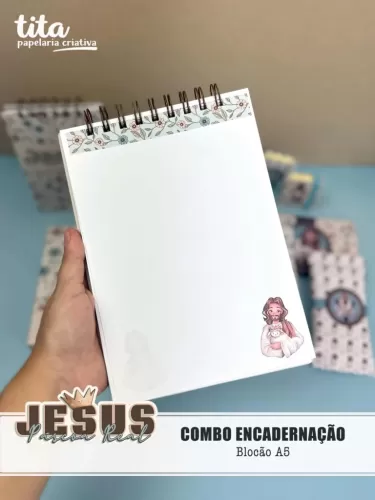 Combo Encadernação (Tita) Jesus Páscoa Real  