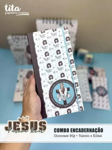 Combo Encadernação (Tita) Jesus Páscoa Real  