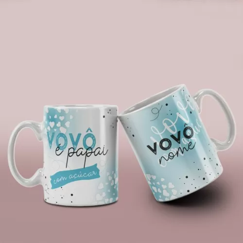 Kit 10 Estampas Canecas – Dia dos Avós – Fernanda Yuki
