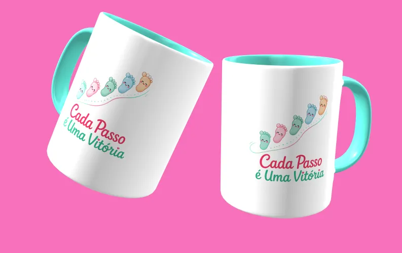 Caneca fofa e estilosa fisioterapia