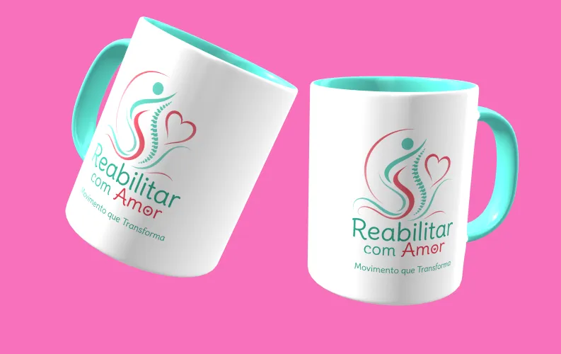 Caneca fofa e estilosa fisioterapia