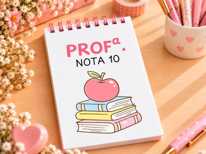 Kit digital com 14 capas para Bloquinhos A6 de Professoras
