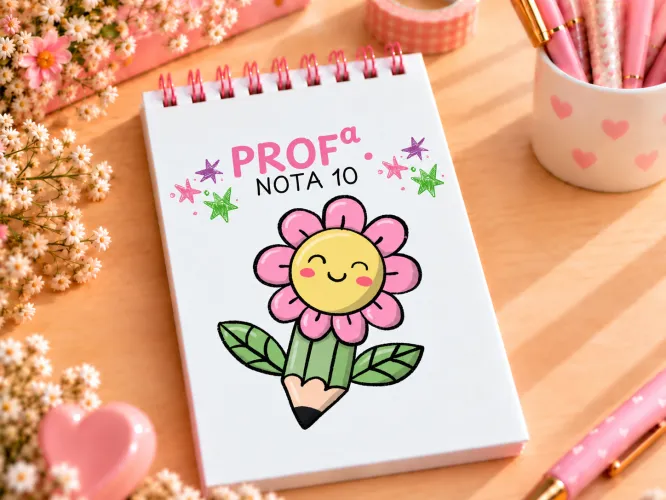 Kit digital com 14 capas para Bloquinhos A6 de Professoras