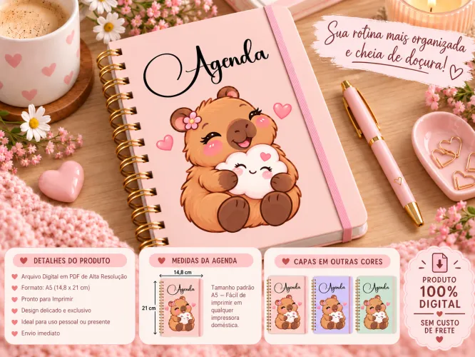 Kit agendas fofas em PDF