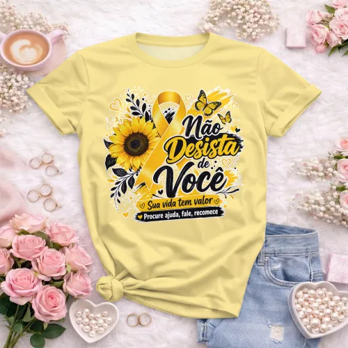 Camisa estilosa  Setembro Amarelo