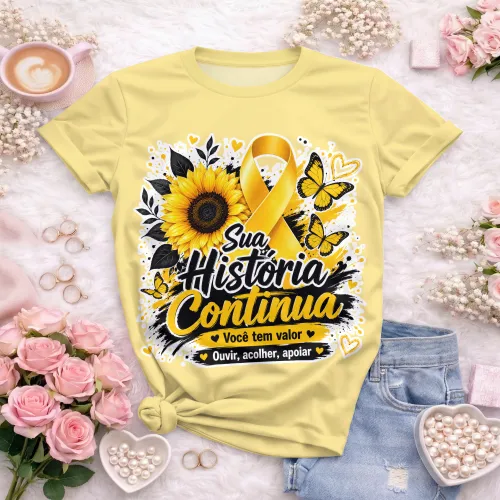 Camisa estilosa  Setembro Amarelo