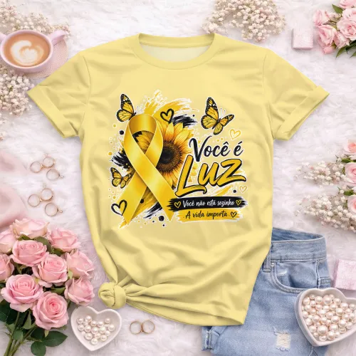Camisa estilosa  Setembro Amarelo