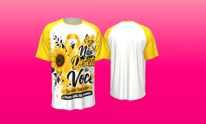 Camisa estilosa  Setembro Amarelo