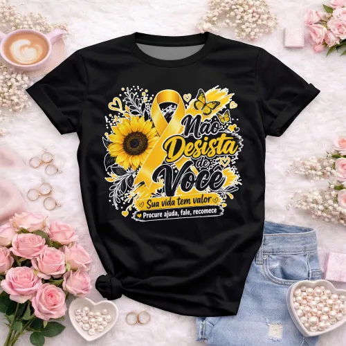 Camisa estilosa  Setembro Amarelo