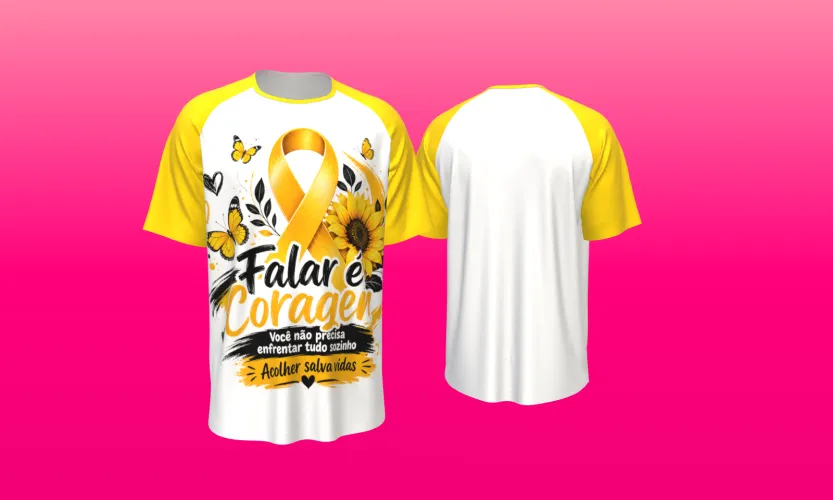 Camisa estilosa  Setembro Amarelo