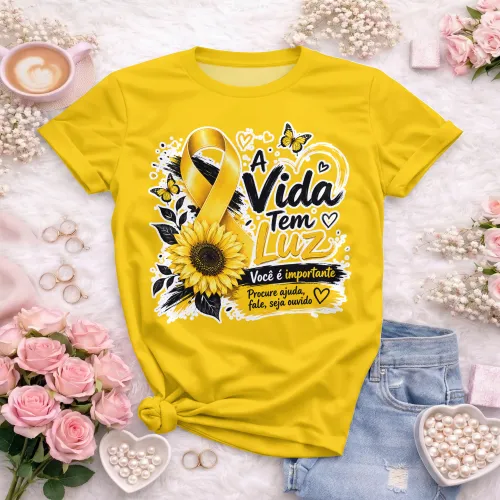 Camisa estilosa  Setembro Amarelo