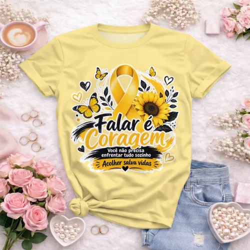 Camisa estilosa  Setembro Amarelo