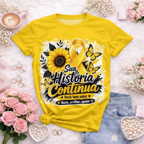 Camisa estilosa  Setembro Amarelo