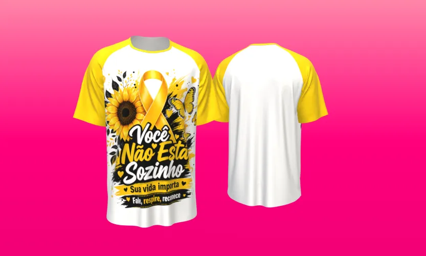 Camisa estilosa  Setembro Amarelo