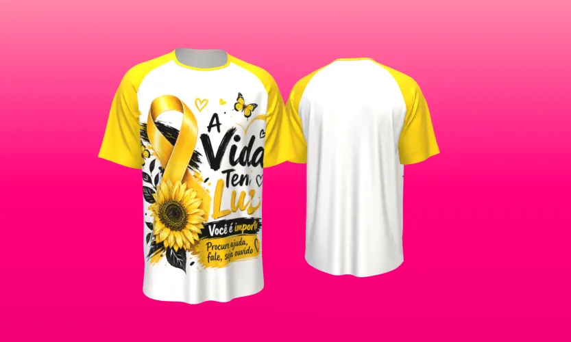 Camisa estilosa  Setembro Amarelo