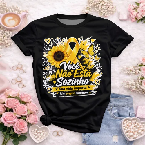 Camisa estilosa  Setembro Amarelo