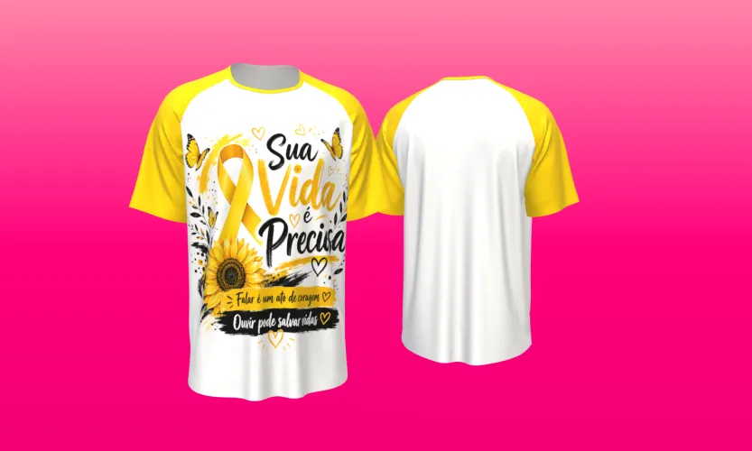 Camisa estilosa  Setembro Amarelo