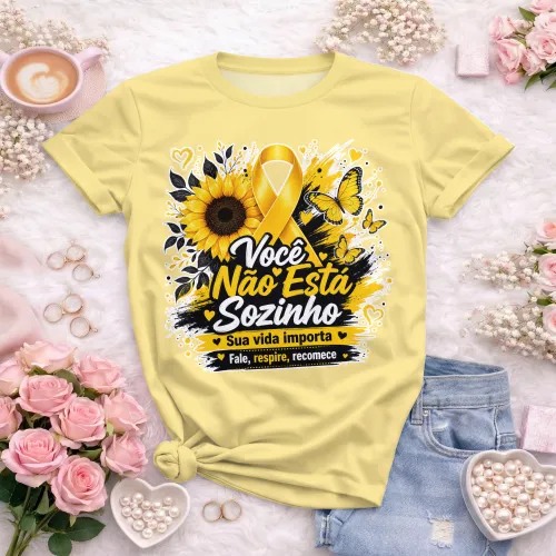 Camisa estilosa  Setembro Amarelo