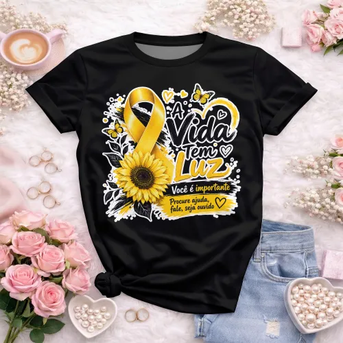 Camisa estilosa  Setembro Amarelo