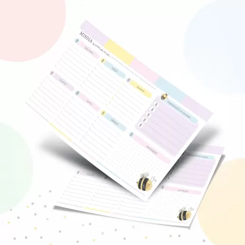 Kit Abelha Teen – Volta às Aulas 2024 (Papel Amado)