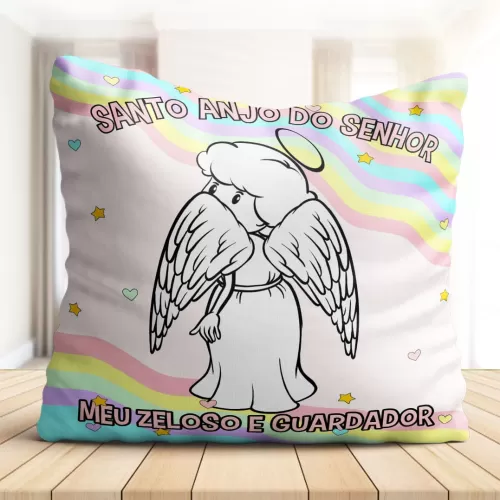 Kit Almofada Infantil Anjinhos – Personalize Arte Digitais