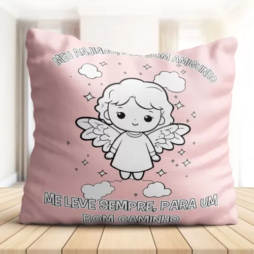 Kit Almofada Infantil Anjinhos – Personalize Arte Digitais