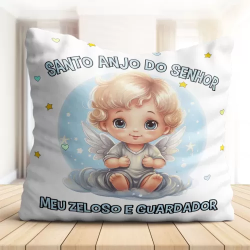 Kit Almofada Infantil Anjinhos – Personalize Arte Digitais