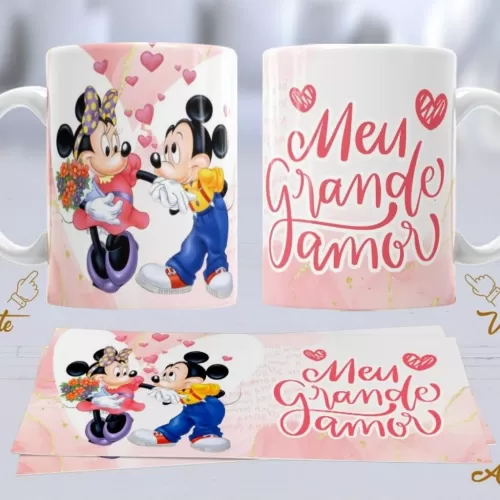 Kit Artes Canecas – Mickey e Minnie