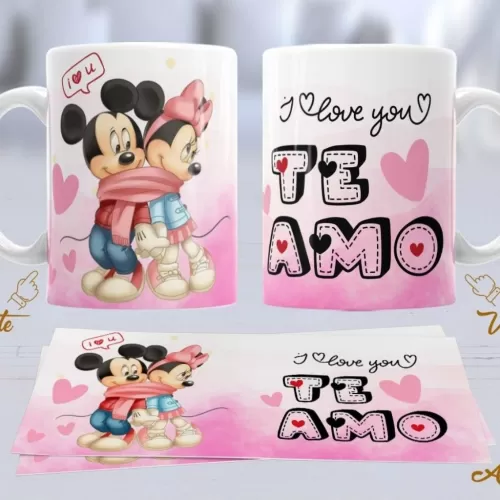 Kit Artes Canecas – Mickey e Minnie