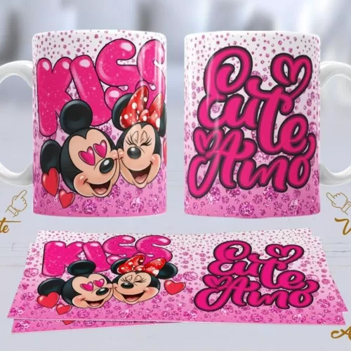 Kit Artes Canecas – Mickey e Minnie