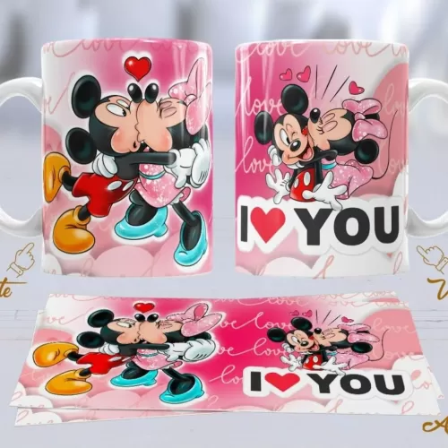 Kit Artes Canecas – Mickey e Minnie