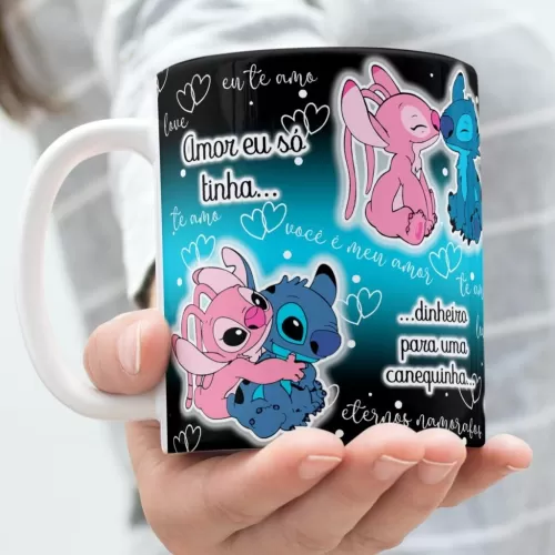 Kit Artes Canecas – Stitch in Love