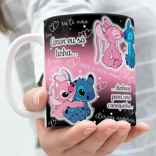 Kit Artes Canecas – Stitch in Love