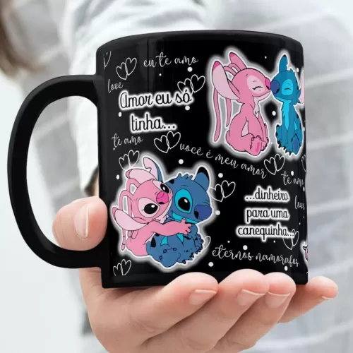 Kit Artes Canecas – Stitch in Love