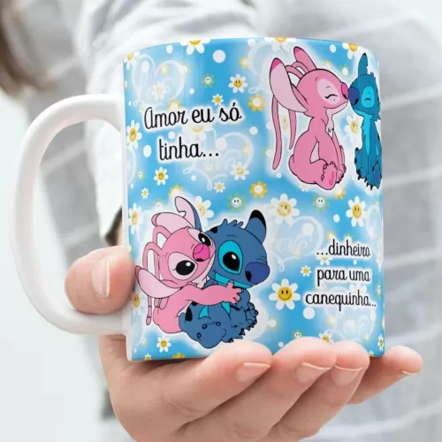 Kit Artes Canecas – Stitch in Love