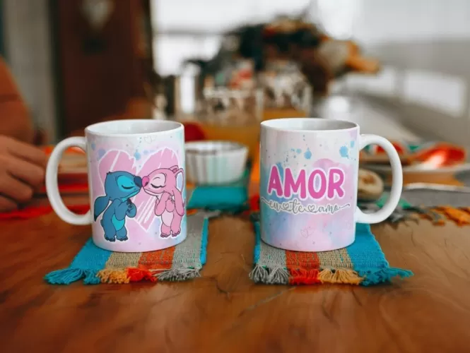Kit Artes Canecas – Stitch in Love