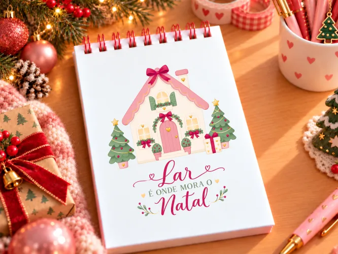Kit digital com 12 capas para Bloquinhos A6 de Natal em PDF