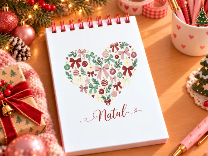 Kit digital com 12 capas para Bloquinhos A6 de Natal em PDF