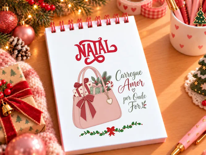 Kit digital com 12 capas para Bloquinhos A6 de Natal em PDF