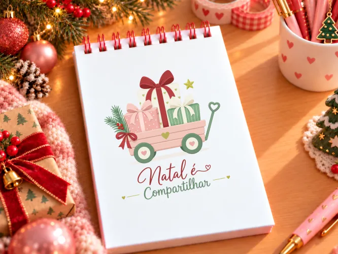 Kit digital com 12 capas para Bloquinhos A6 de Natal em PDF