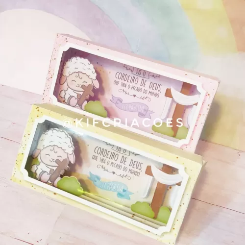 Kit Caixas Bolsinha, Maleta Surpresa, Barra de Chocolate – Kif Criações